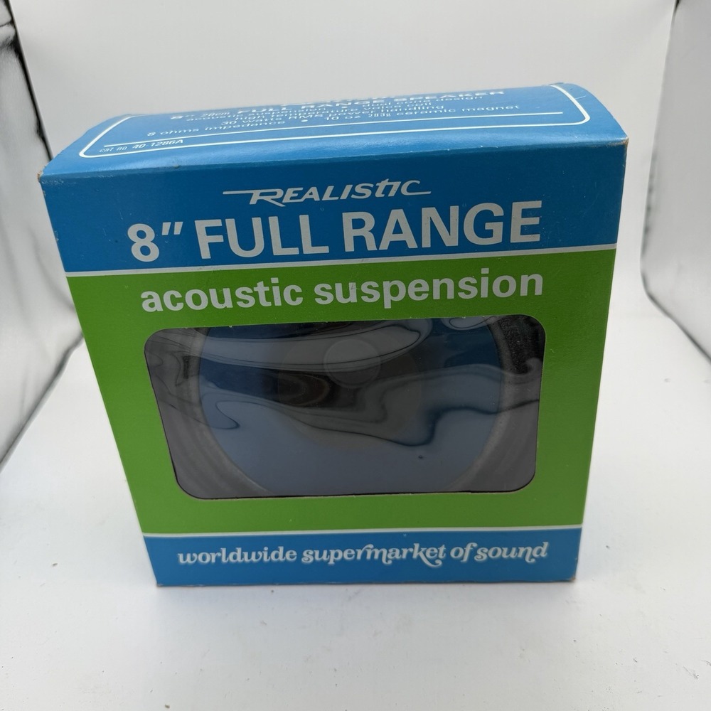 Realistic Radio Shack 8" Full Range Speaker #40-1286A NOS